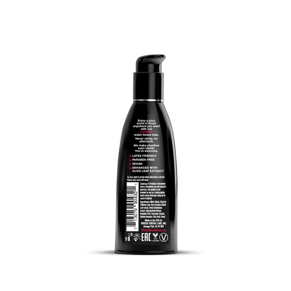 Wicked Aqua Cherry – Cherry Flavored Water-Based Lubricant 60 ml Bottle