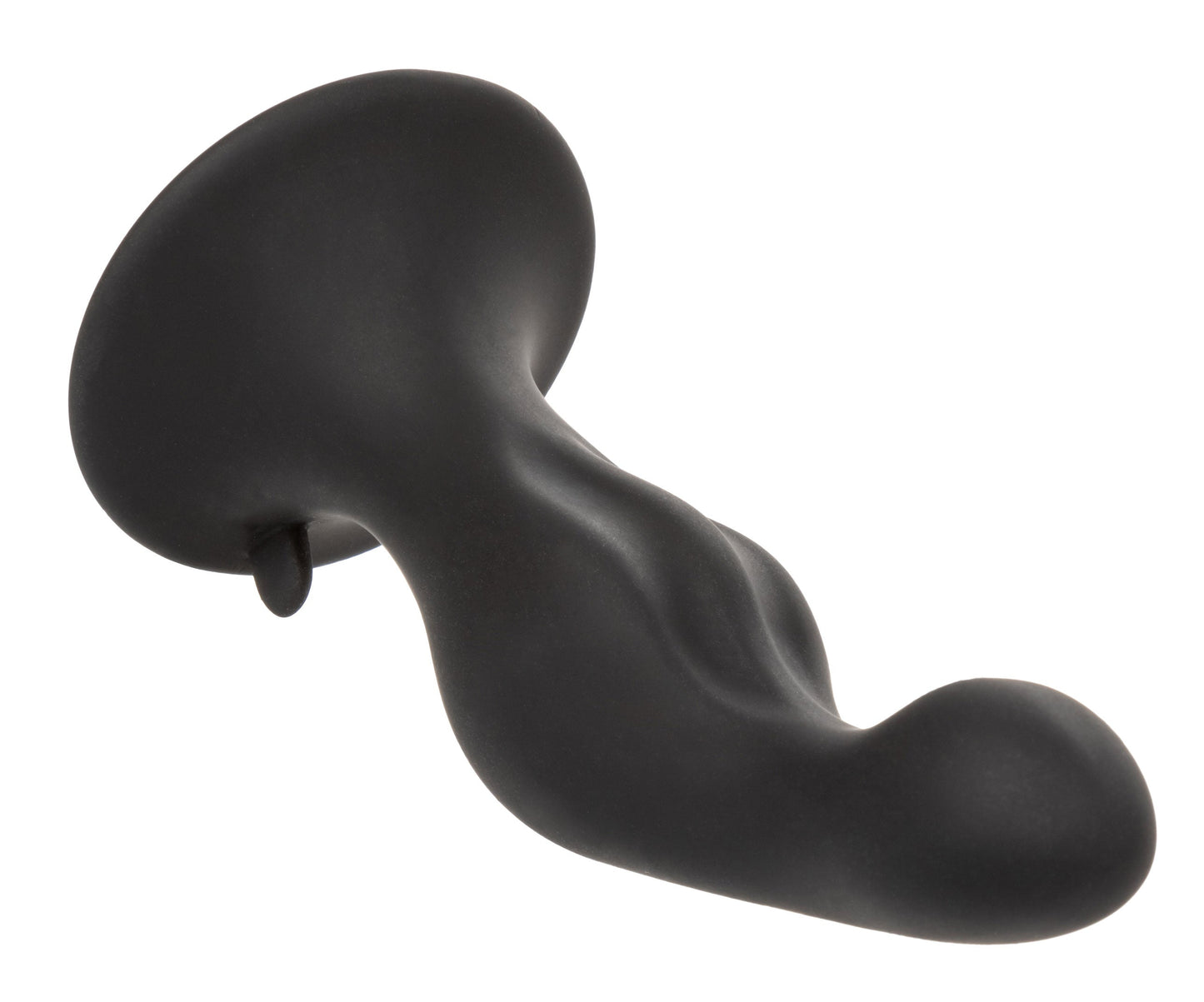 Silicone Anal Ripple Kit Set of 3 Black Graduated Curved Anal Plugs with Suction Cup Base