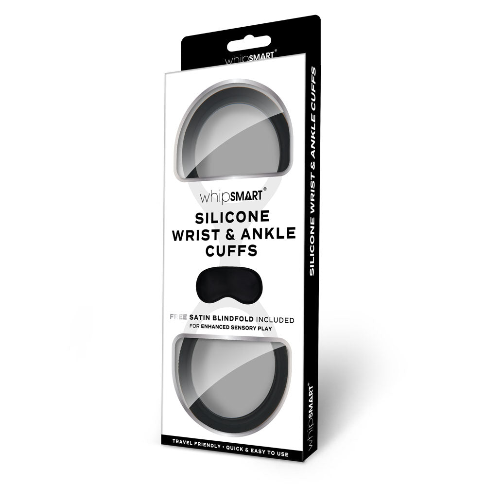 WhipSmart Silicone Wrist and Ankle Cuffs for Comfortable Bondage Play