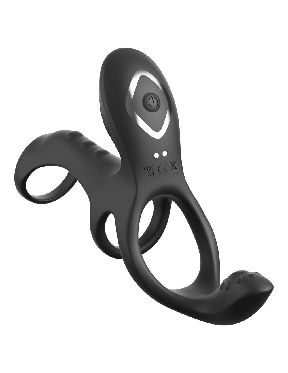 Fantasy C-Ringz Ultimate Couples Cage – USB Rechargeable Triple Motor Vibrating Cock Ring Cage