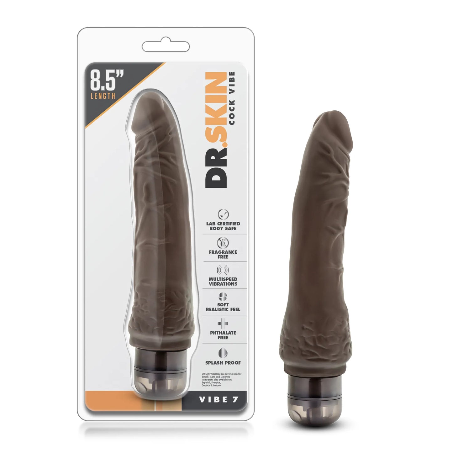 Dr. Skin Vibe 7 – 8.5 Inch Realistic Textured Vibrator