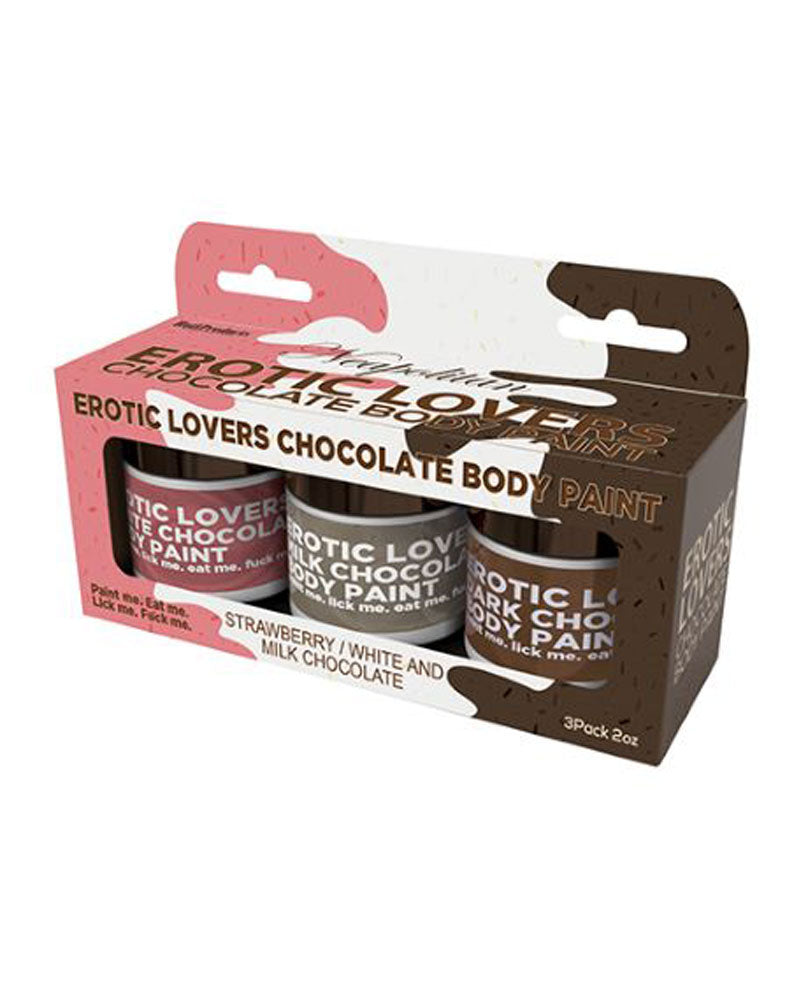 Chocolate Lovers Neapolitan – Assorted Flavours Edible Body Paints Set