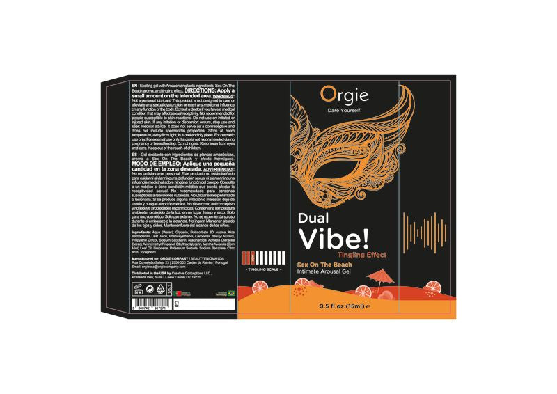 Dual Vibe Sex on the Beach Kissable Liquid – Intimate Gel 15ml