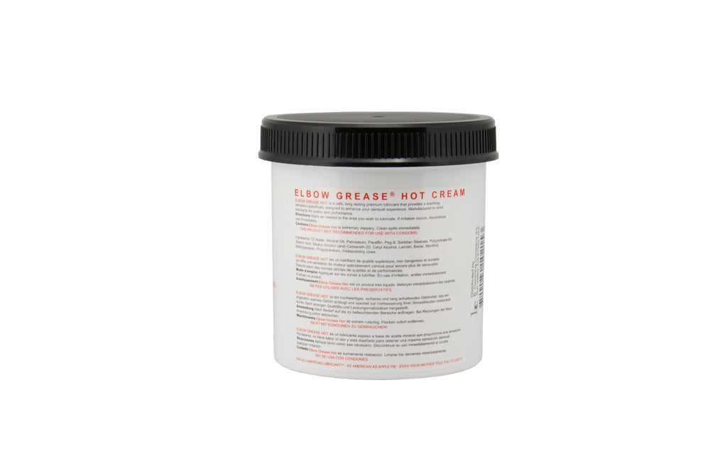 Elbow Grease Hot Cream Warming Lubricant 15 Oz Oil Based