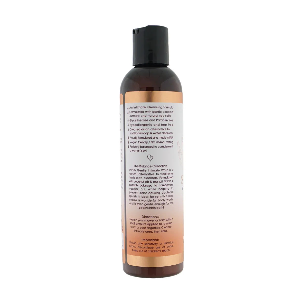 Balance Splash – Intimate Cleansing Formula 8.5 Fl. Oz. Liquid Cleaner