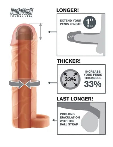 Fantasy Extension 1 Inch Extension With Ball Strap – Penis Extension