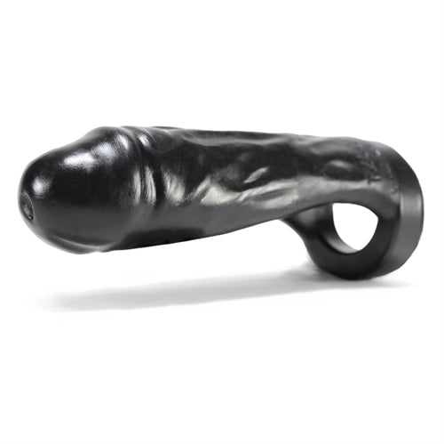 Thug Double Fucker Black - Thick Girth Silicone Penetrator - 8 Inch