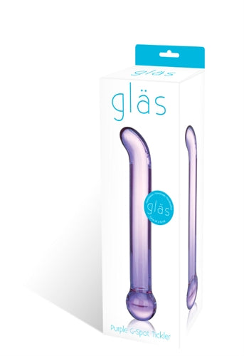 Glas 6.75 Inch Purple G-Spot Tickler Hand Blown Glass Dildo