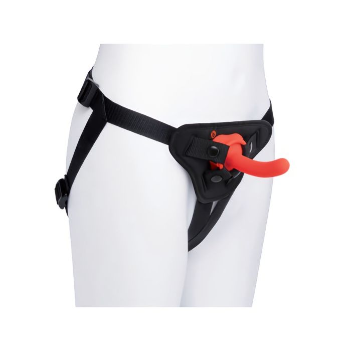 B-Vibe Beginner Strap-On Harness Set – Silicone Strap-On Kit 5" Inch