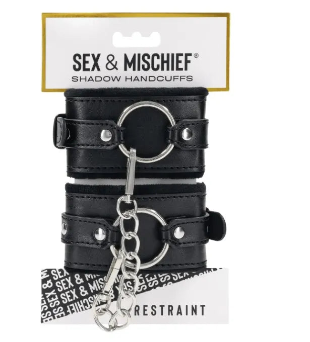Shadow Handcuffs – Faux Leather Restraint Handcuffs