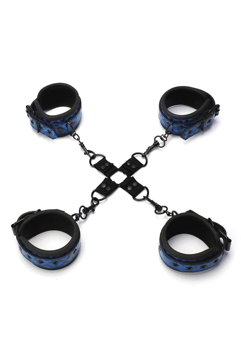 Whip Smart Diamond Hogtie Restraint in Blue