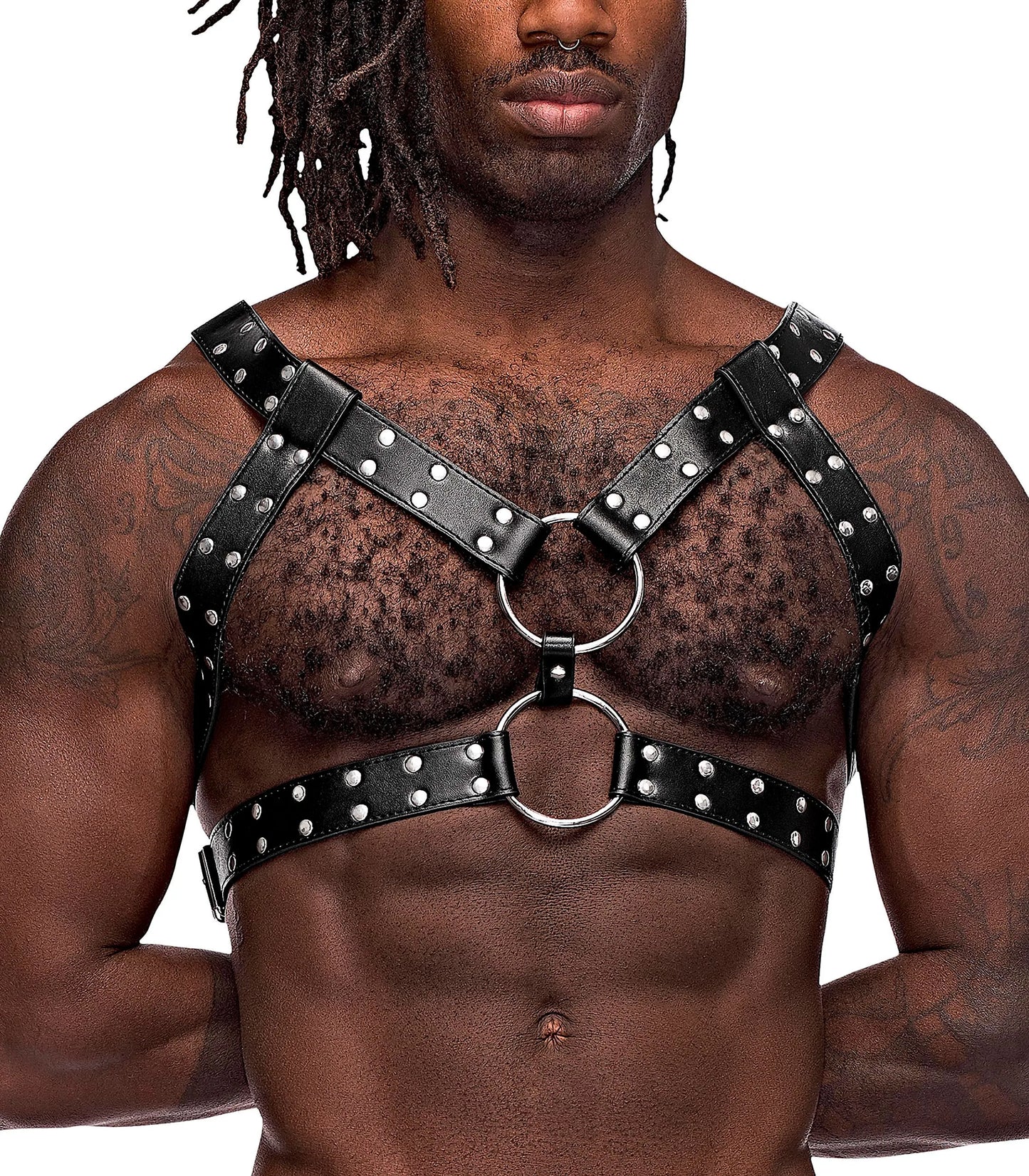 Gemini Leather Harness (Black) – Adjustable Leather Harness