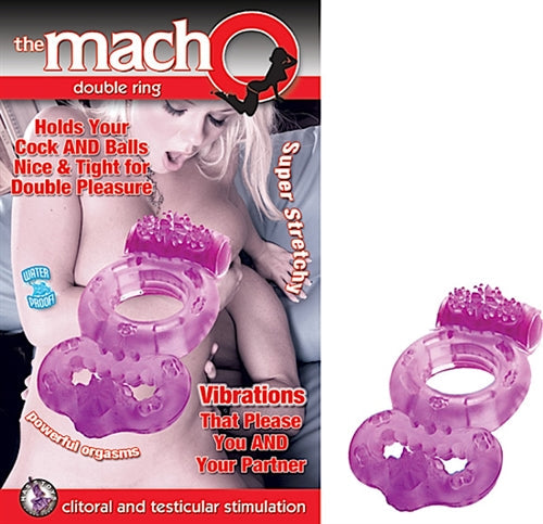 Nasstoys Macho Double Ring (Purple) – Vibrating Cock Ring