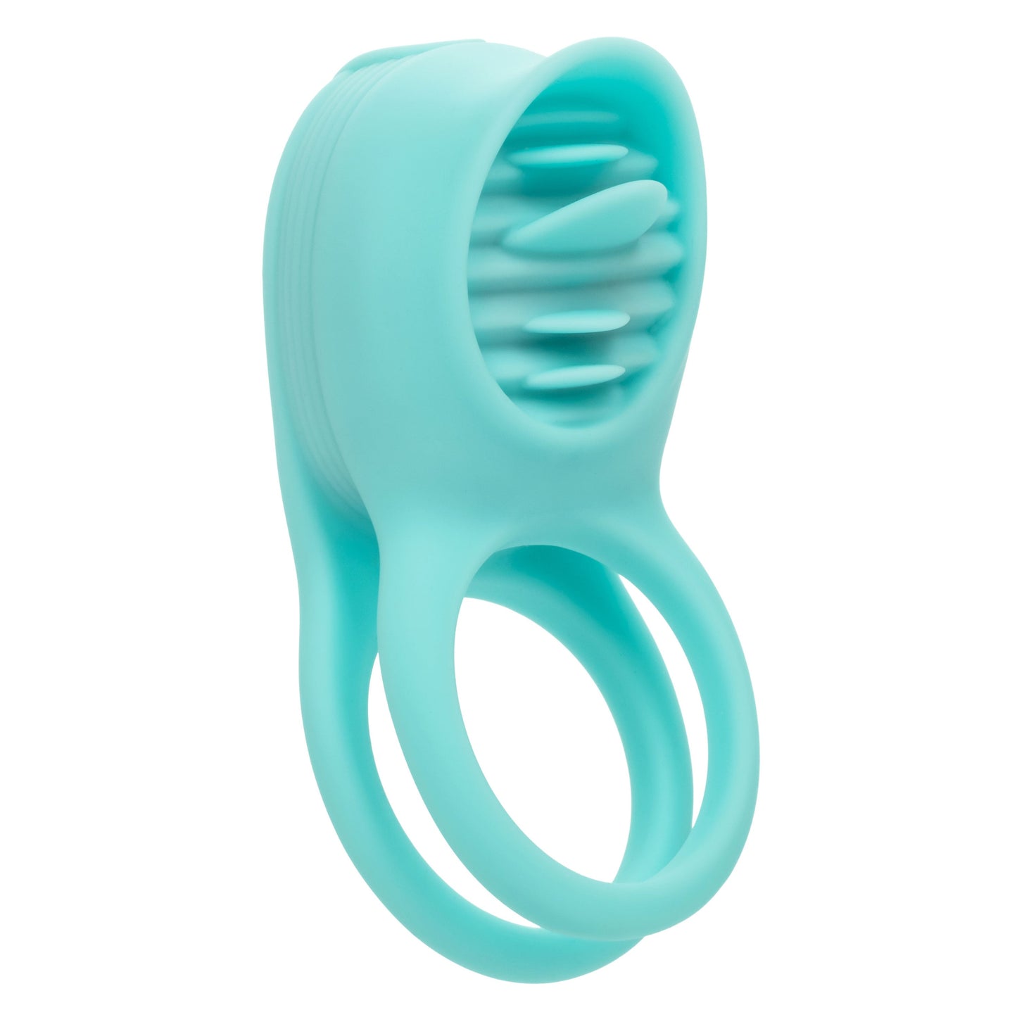 Silicone Rechargeable French Kiss Enhancer – Vibrator with 12 Functions and Flickering Teaser Ring