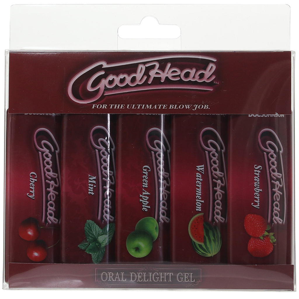 GoodHead One Shot 5 Pack 1oz/28g Lubes and Lotions > Flavored Sex Lubes