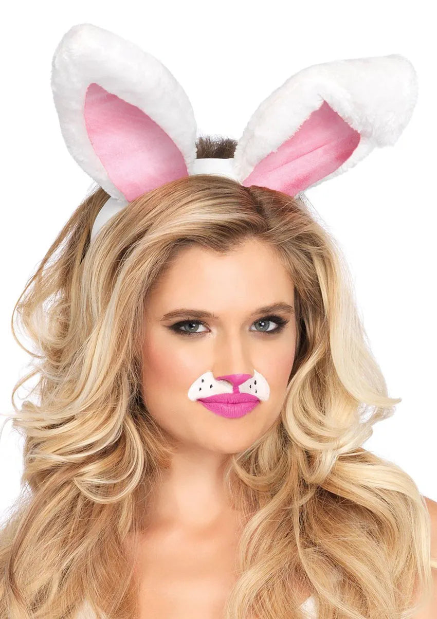 Leg Avenue Plush Bunny Ears Headband – Plush Animal Hair Accessory
