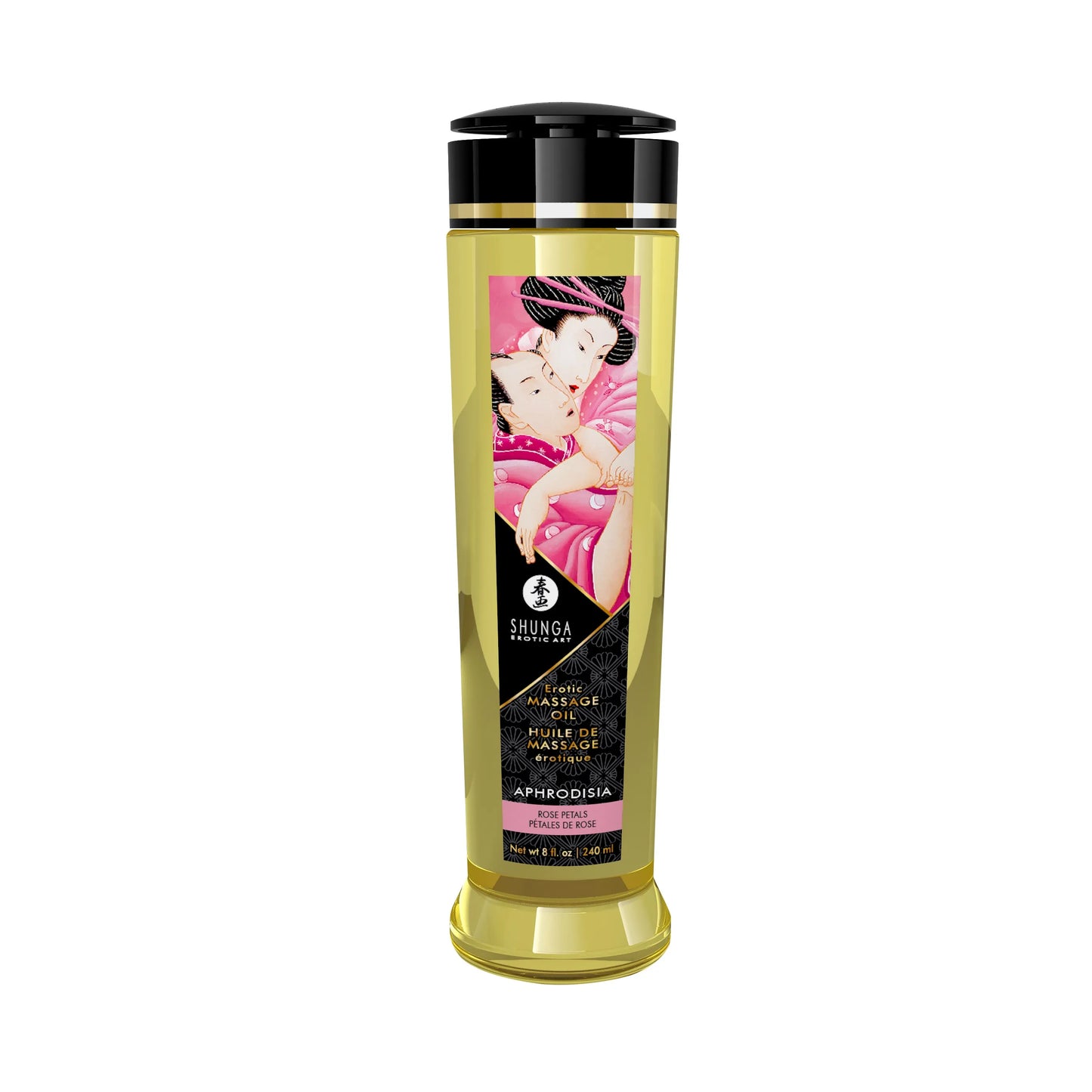 Aphrodisia Rose Petals – 8 Fl. Oz. Erotic Massage Oil