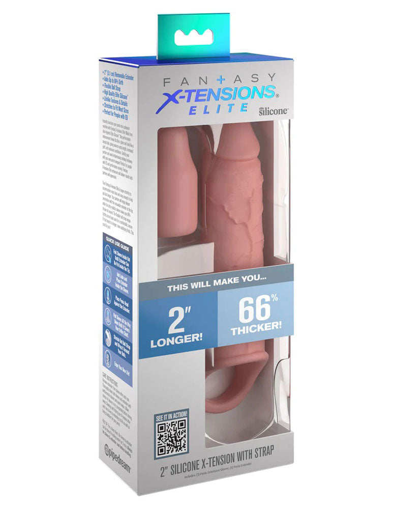 Fantasy X-Tensions Elite 6 Inch Penis Extension Sleeve Light