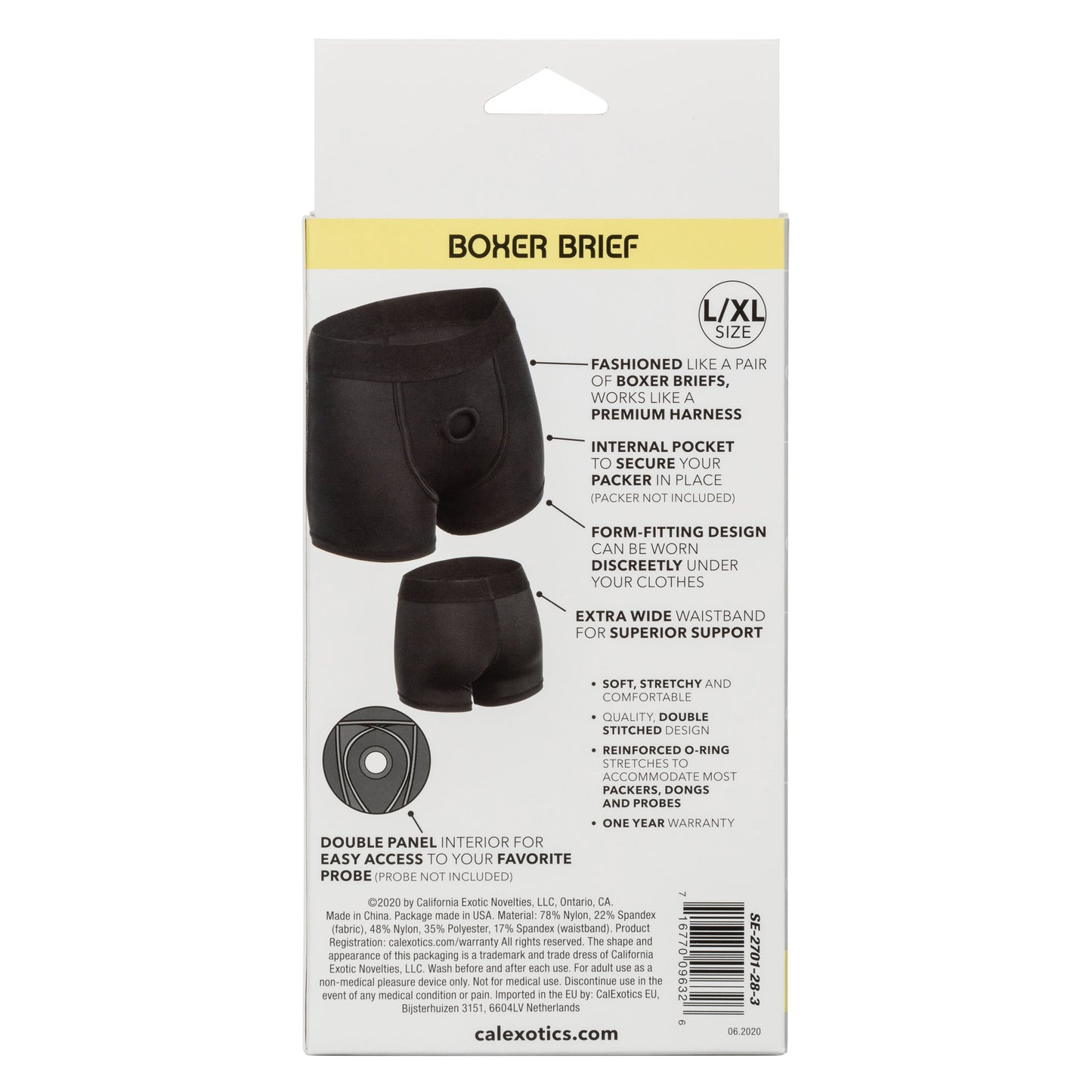 CalExotics Boundless Boxer Brief Harness – Ultra Comfortable Support Harness