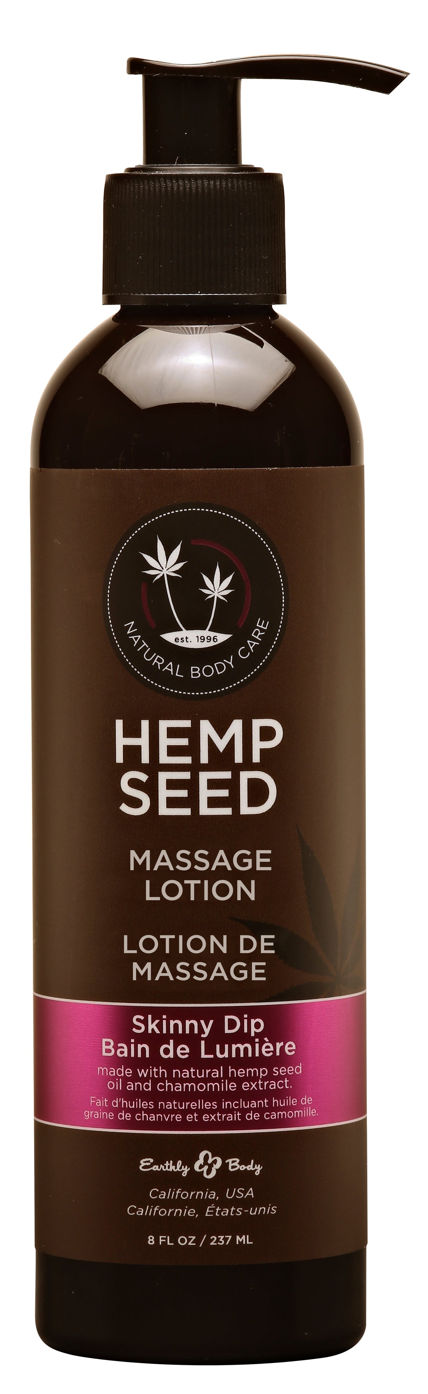 Skinny Dip Hemp Seed Massage Lotion – Vanilla and Fairy Floss Scented 237ml