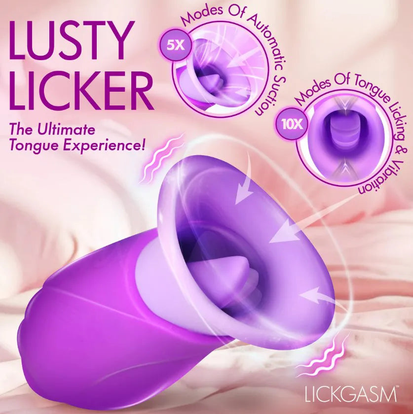 Licking Violet – Suction and Licking Vibrator with 10 Modes