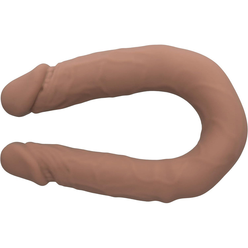 Silicone Studs Bend and Hold Dual Dong (Brown) – 12 Inch Silicone Double-Ended Dildo