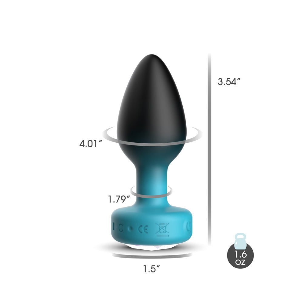 Cheeky Charms Eluxe Vibrating Small Anal Plug – Remote-Controlled Silicone Plug