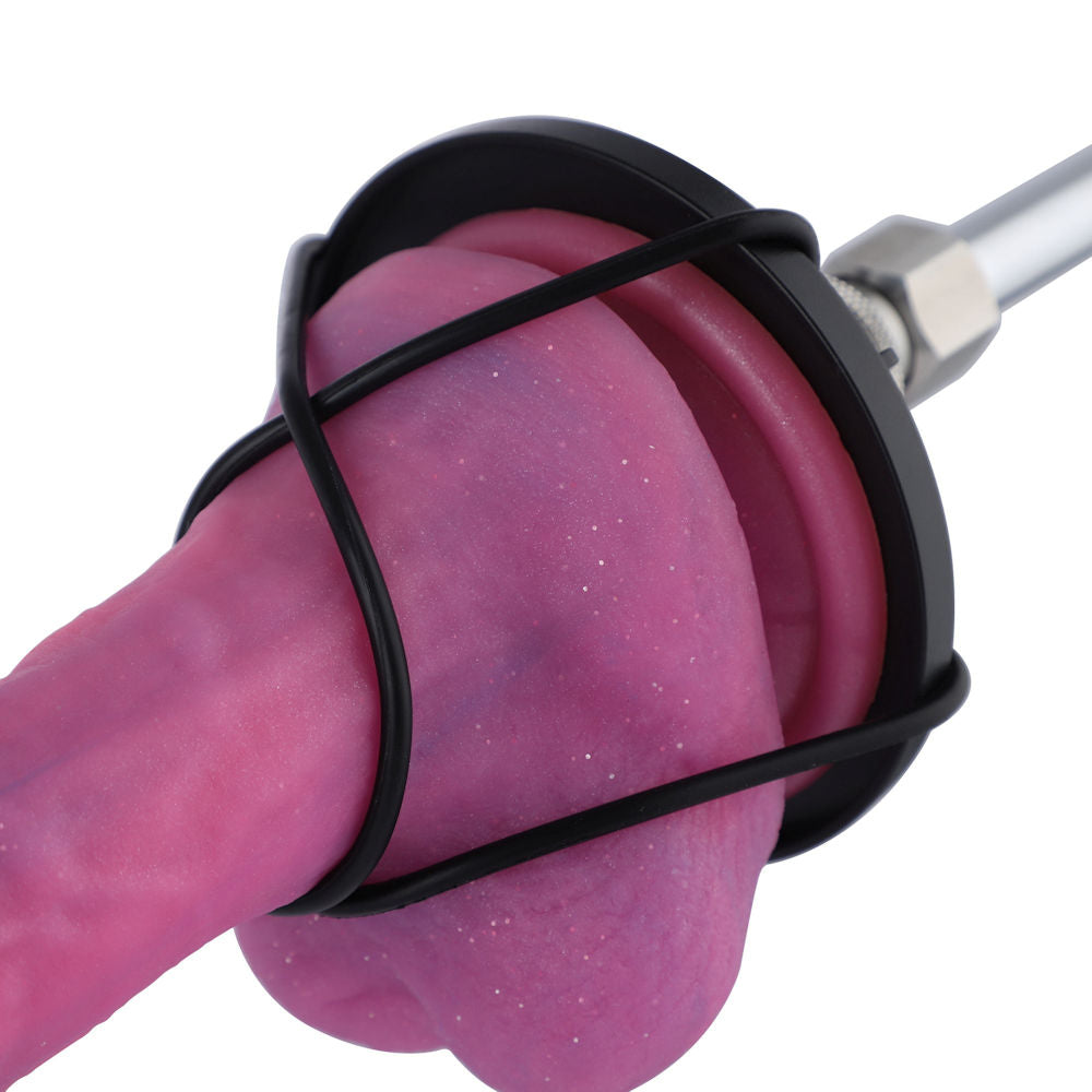 HiSmith Suction Cup Adapter with Rubber Bands – Accessory for Non-Suction Dildos