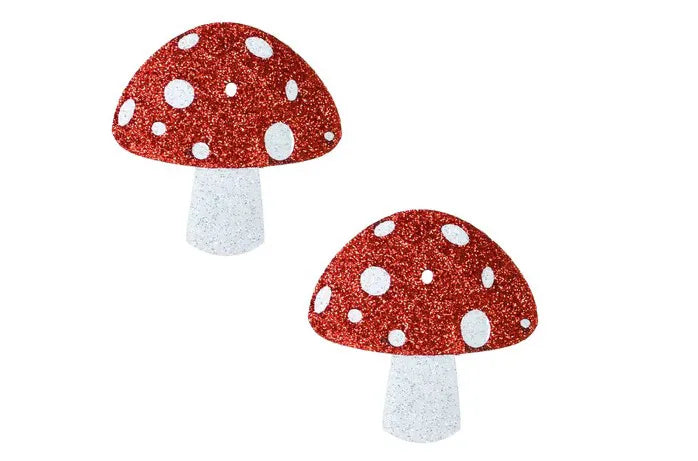 Almost Emoji Sparkly Shroom – Decorative Nipple Cover Pasties