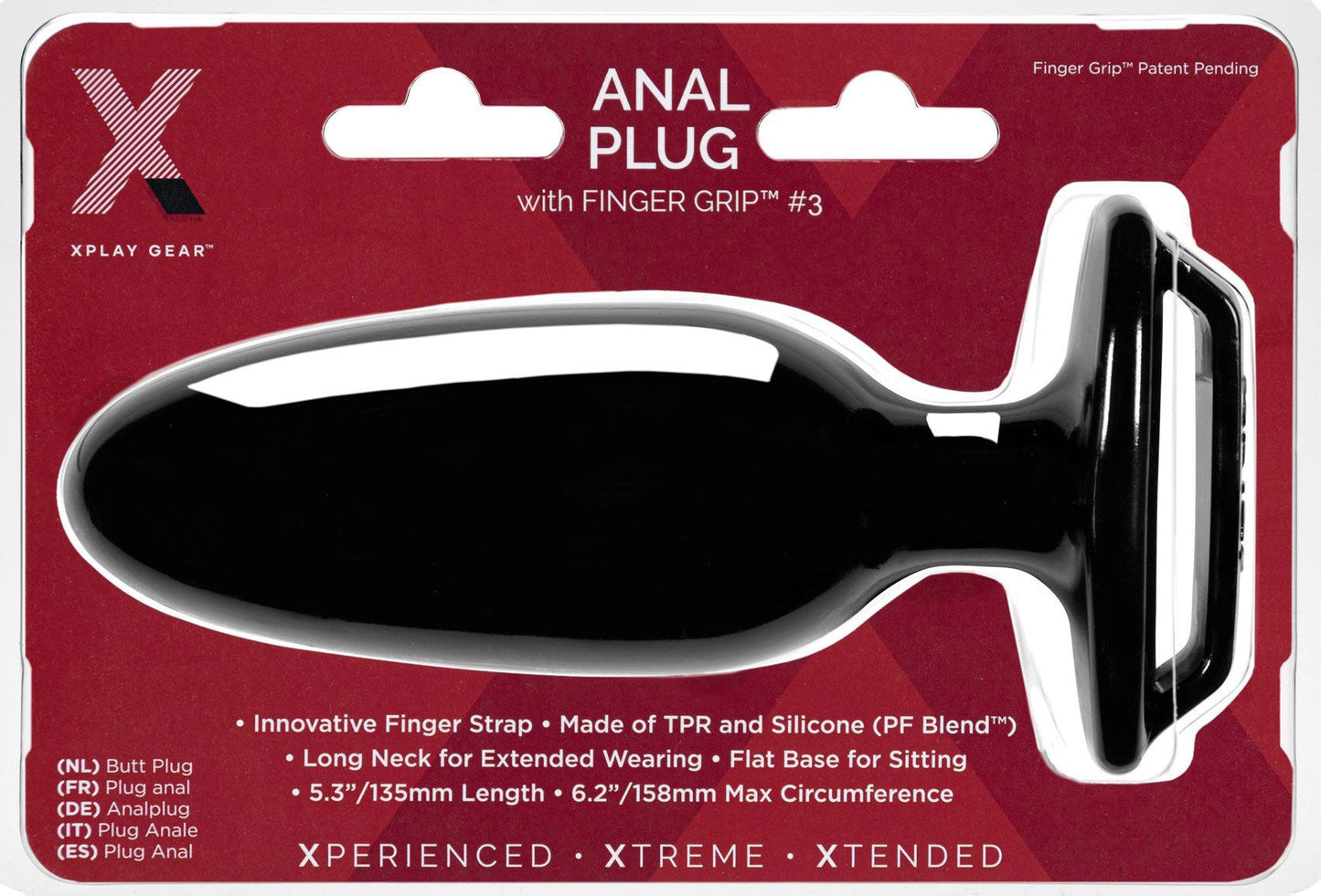 Xplay Finger Grip Plug 3L