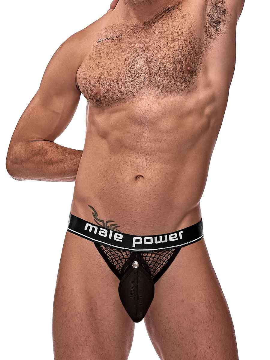 Cock Pit Net Cock Ring Jock (Black) – Breathable Ring Jock