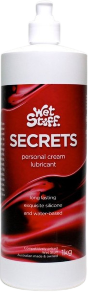 Wet Stuff Secrets – Silicone-Based Lotion Lubricant for Condom Use