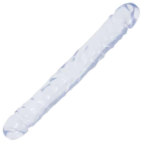 Doc Johnson Crystal Jellies Jr. Double Dong – Soft Flexible 12 Inch Double-Ended Dong