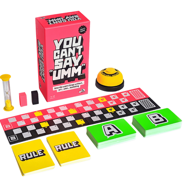You Can't Say Umm – Party Board Game for 4-10 Players