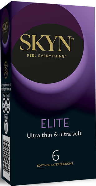 Skyn Elite Ultra Thin Non-Latex Condom – Ultra Soft Natural Feeling 6. Pack
