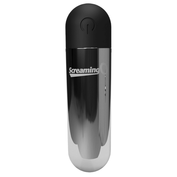 Rechargeable Bullet Vibrator (Silver) – Waterproof Body-Safe ABS with 3 Speeds and Pulse Pattern