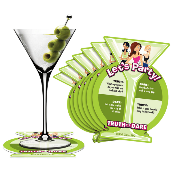 Truth or Dare Party Coasters – Party Game Accessories
