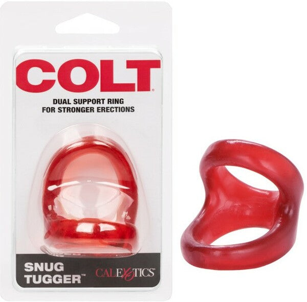 Colt Snug Tugger – Super Stretchy Double Cock Ring with Scrotum Support