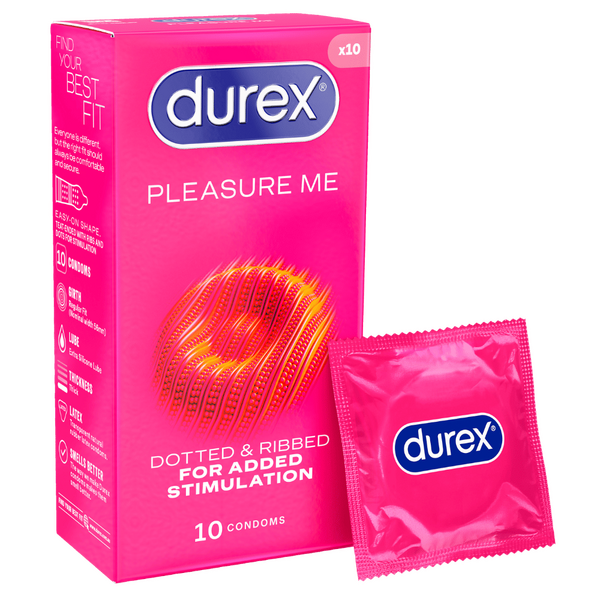 Durex Pleasure Me – Textured Latex Condoms 10 Pack