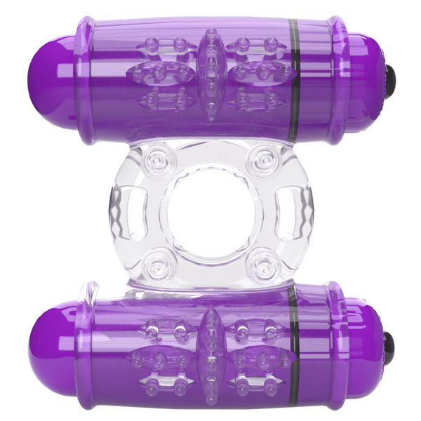 Double Wammy 4T – High Pitch Treble Vibrating Cock Ring with 5 Speeds and Pulse Pattern