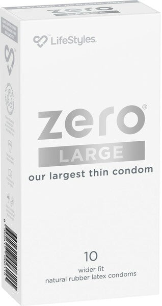 LifeStyles Zero Large 10 Pack – Large Thin Condoms