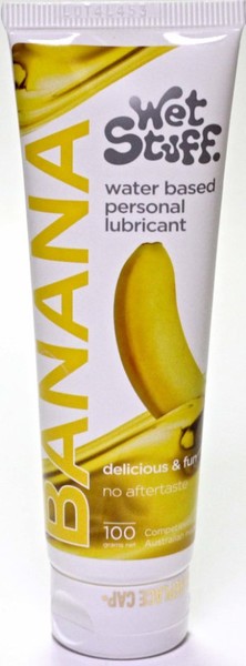 Wet Stuff Banana – Edible Silky Lubricant 100g Tube