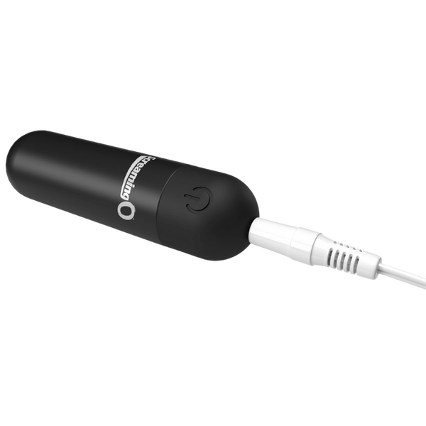 Rechargeable Soft Touch Bullet Vibrator (Black) – Waterproof Rechargeable 5-Speed Bullet Vibrator