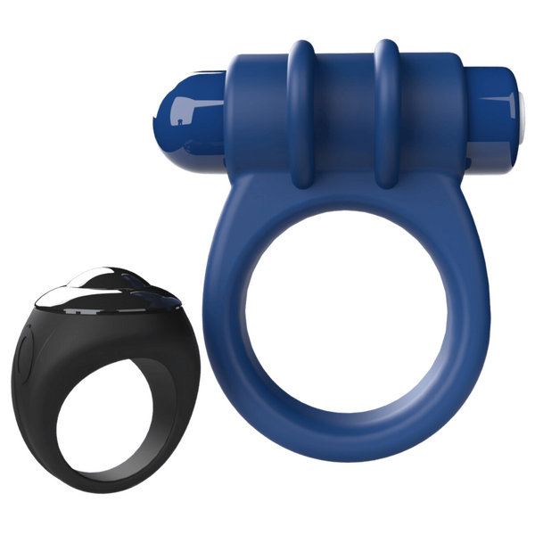 Remote Control Switch Vibe (Blue) – Rechargeable Waterproof Vibrating Cock Ring