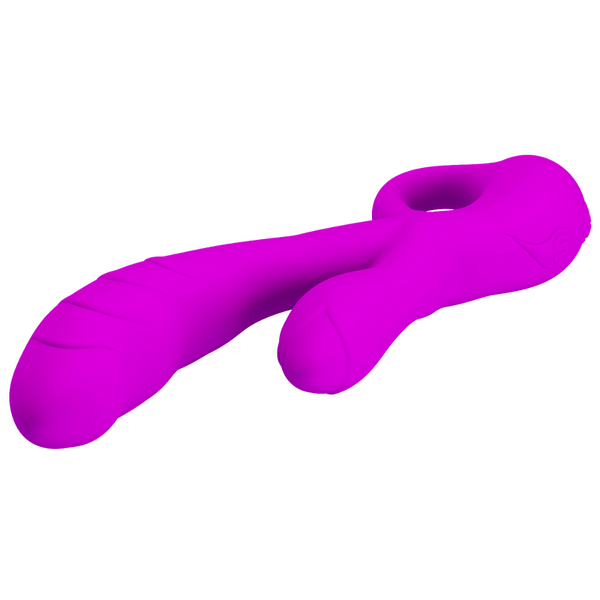 Pretty Love Budding – Silicone Powerful Vibrator with Rabbit Clitoral Stimulator