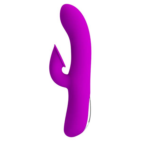 Rechargeable Anthony – Silicone Clit Suction Rabbit Vibrator With Curved Shaft And Thicker Tip