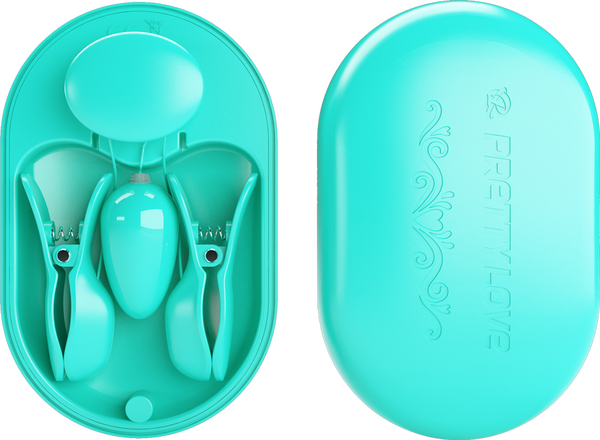 Surprise Box Nipple Clamps – Waterproof USB Rechargeable Stimulator with 12 Vibration Settings