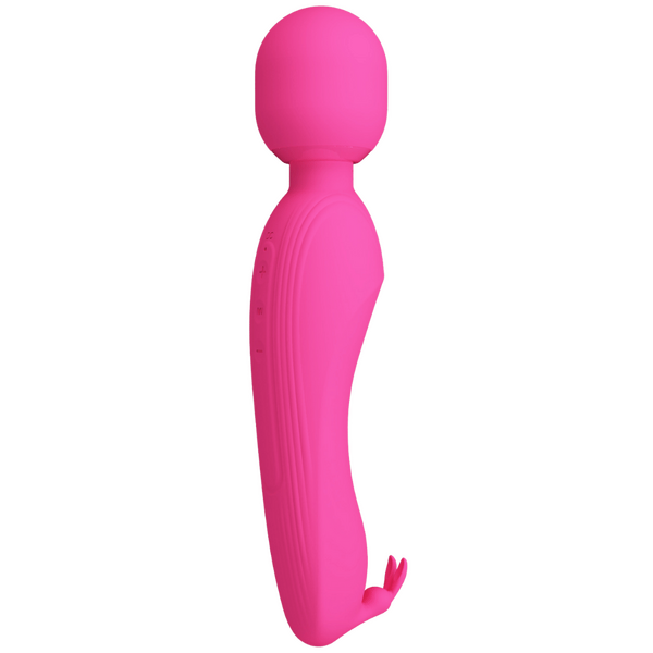 Pretty Love Curtis Wand – Rechargeable Silicone Wand Vibrator with Rabbit Ears