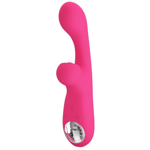 Rechargeable Skylar – Velvet Silicone Multifunction Rabbit Vibrator with Thumping and Vibration Modes