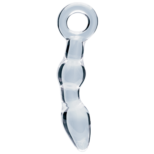 Utopian Mystique – 5.2 Inch Ribbed Glass Anal Dildo